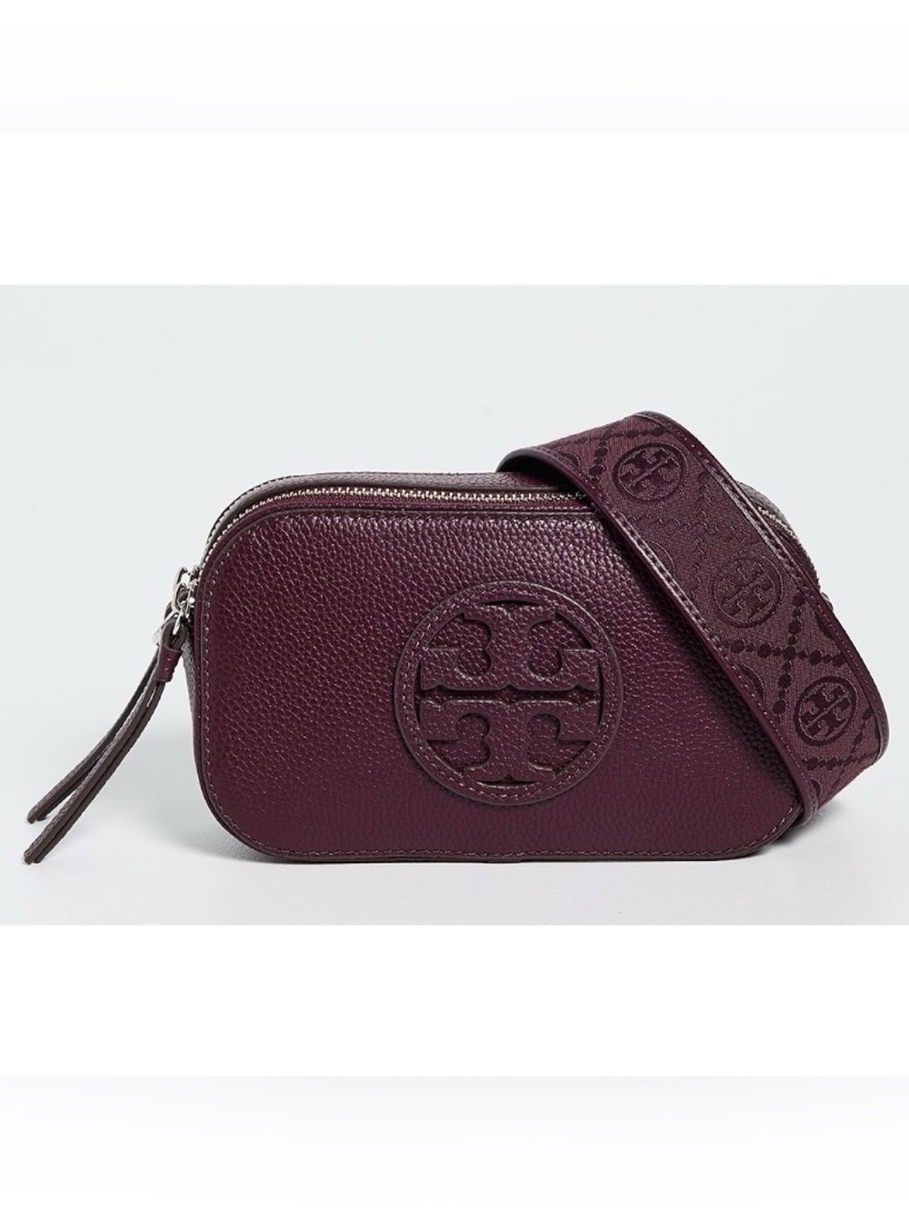 TORY BURCH Miller Mini Crossbody Bag, DARK CARMINE - Picture 11 of 11